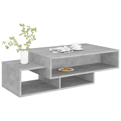 808526 vidaXL Coffee Table Concrete Grey 105x55x32 cm Engineered Wood