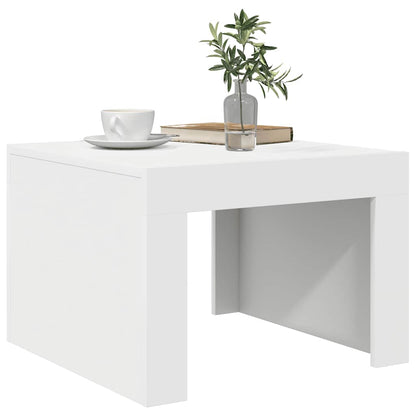 Coffee Table White 50x50x35 cm Engineered Wood