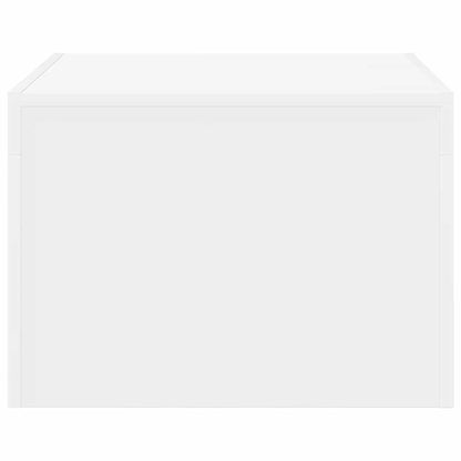 Coffee Table White 50x50x35 cm Engineered Wood
