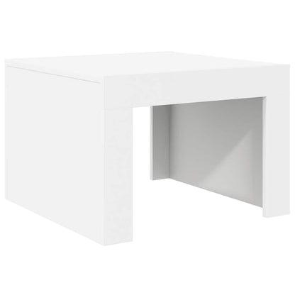 Coffee Table White 50x50x35 cm Engineered Wood