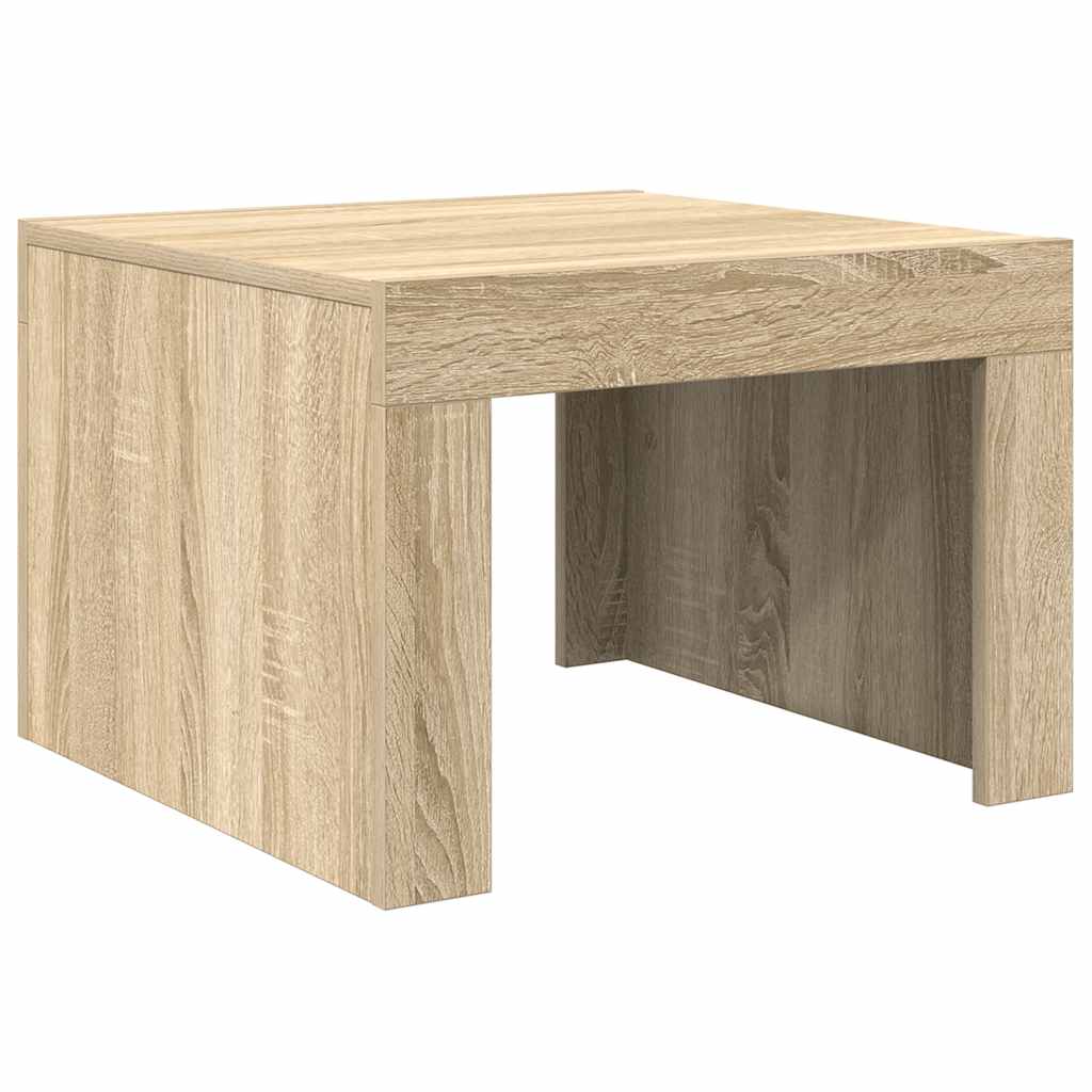 Coffee Table Sonoma Oak 50x50x35 cm Engineered Wood