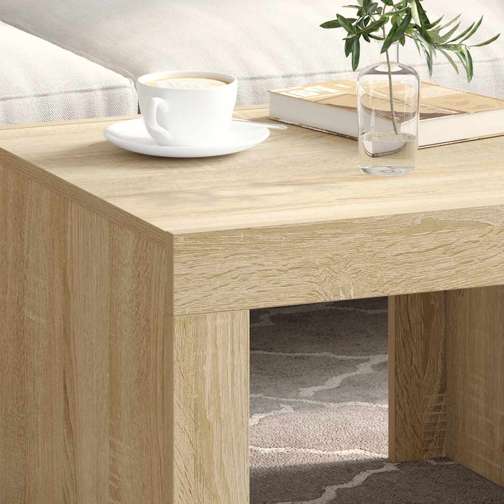 Coffee Table Sonoma Oak 50x50x35 cm Engineered Wood