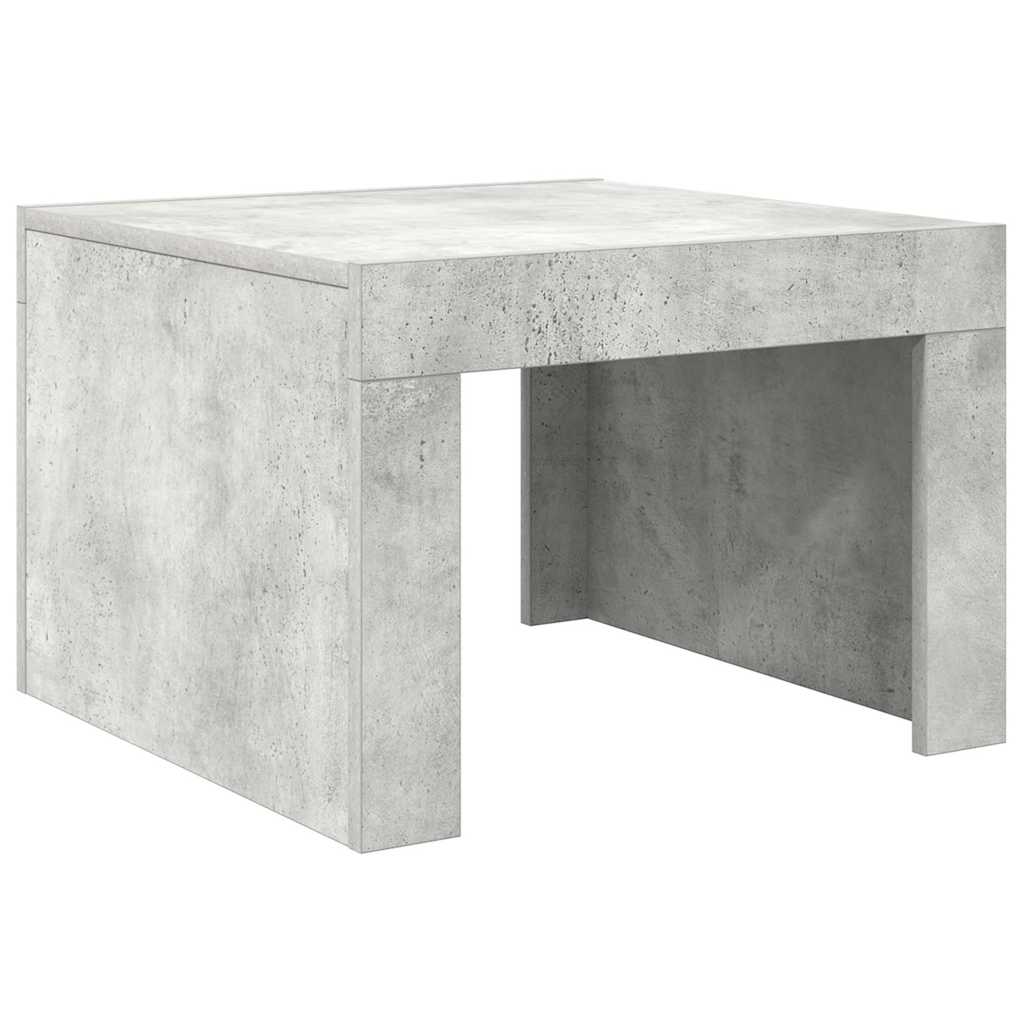 Coffee Table Concrete Grey 50x50x35 cm Engineered Wood