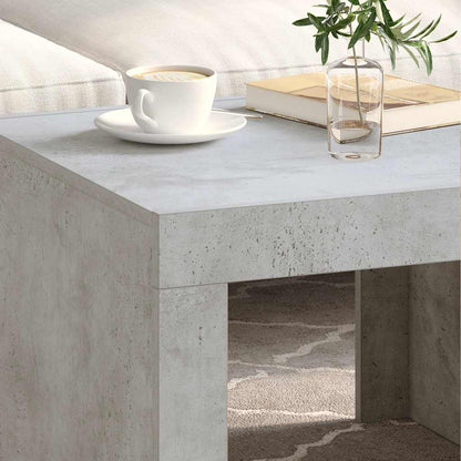 Coffee Table Concrete Grey 50x50x35 cm Engineered Wood