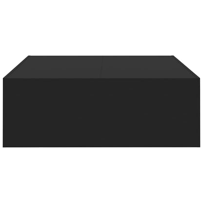 808568 vidaXL Coffee Table Black 100x100x35 cm Engineered Wood