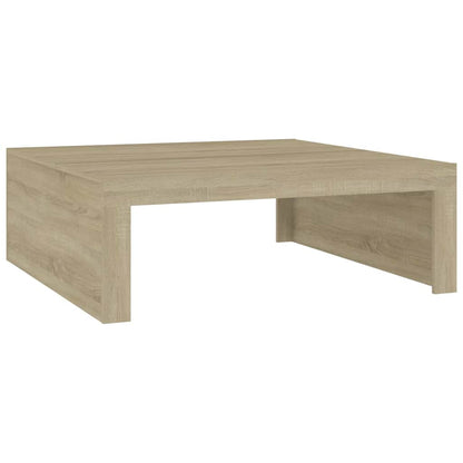 808570 vidaXL Coffee Table Sonoma Oak 100x100x35 cm Engineered Wood