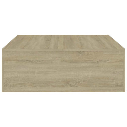 Coffee Table Sonoma Oak 100x100x35 cm Engineered Wood