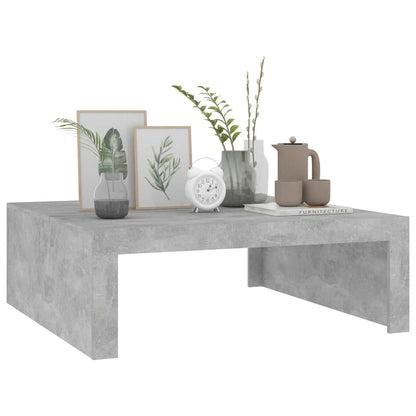 808571 vidaXL Coffee Table Concrete Grey 100x100x35 cm Engineered Wood