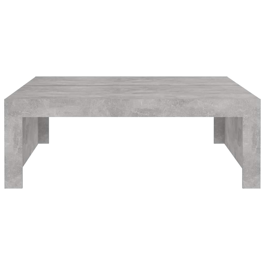 808571 vidaXL Coffee Table Concrete Grey 100x100x35 cm Engineered Wood