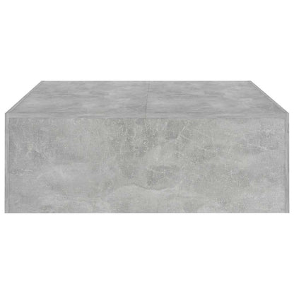 808571 vidaXL Coffee Table Concrete Grey 100x100x35 cm Engineered Wood