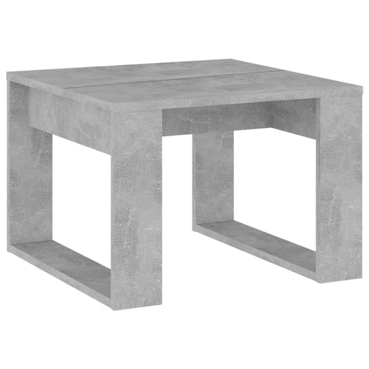 808625 vidaXL Side Table Concrete Grey 50x50x35 cm Engineered Wood