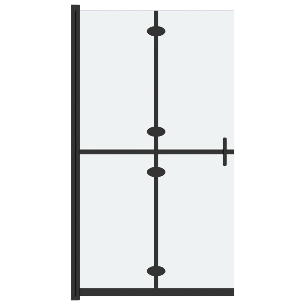 Foldable Walk-in Shower Wall Frosted ESG Glass 120x190 cm