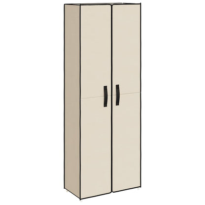 Shoe Cabinet Cream 60x30x166 cm Fabric