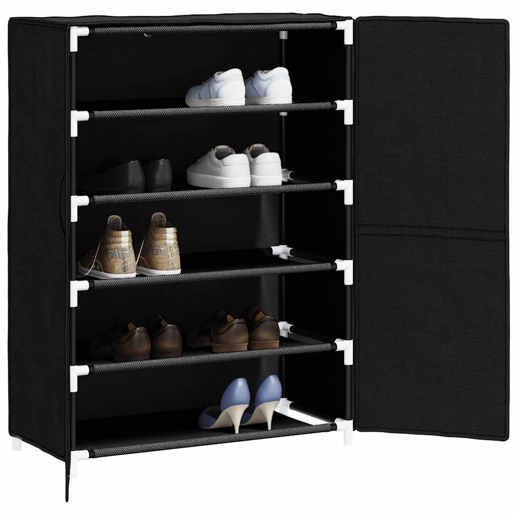 Shoe Cabinet Black 60x28x90 cm Fabric
