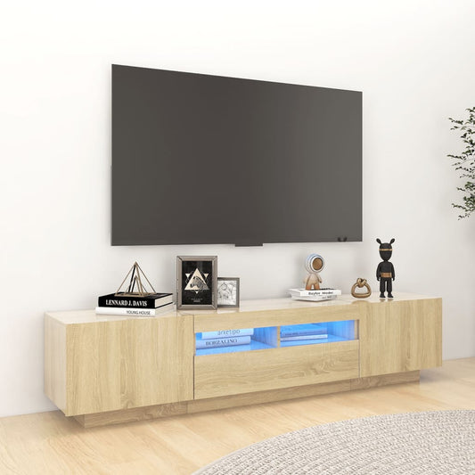 Tv Cabinet | Sonoma oak | Engineered wood | Large | Tv Cabinet
