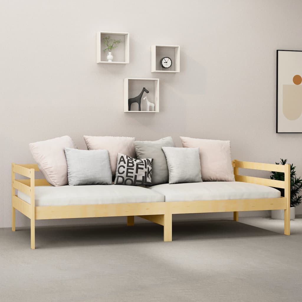 Day Bed | Natural Pine | Solid Pinewood | Single