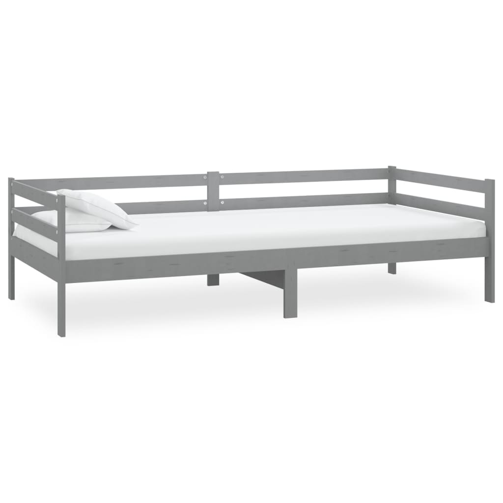 Day Bed | Grey | Solid pine wood | 90 x 200 cm