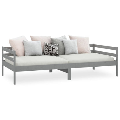 Day Bed | Grey | Solid pine wood | 90 x 200 cm