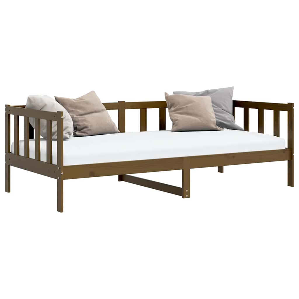 Day Bed | Honey brown | Solid pine wood | 90 x 200 cm