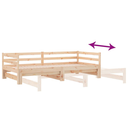 Pull-out Day Bed without Mattress 2x(90x200)cm
