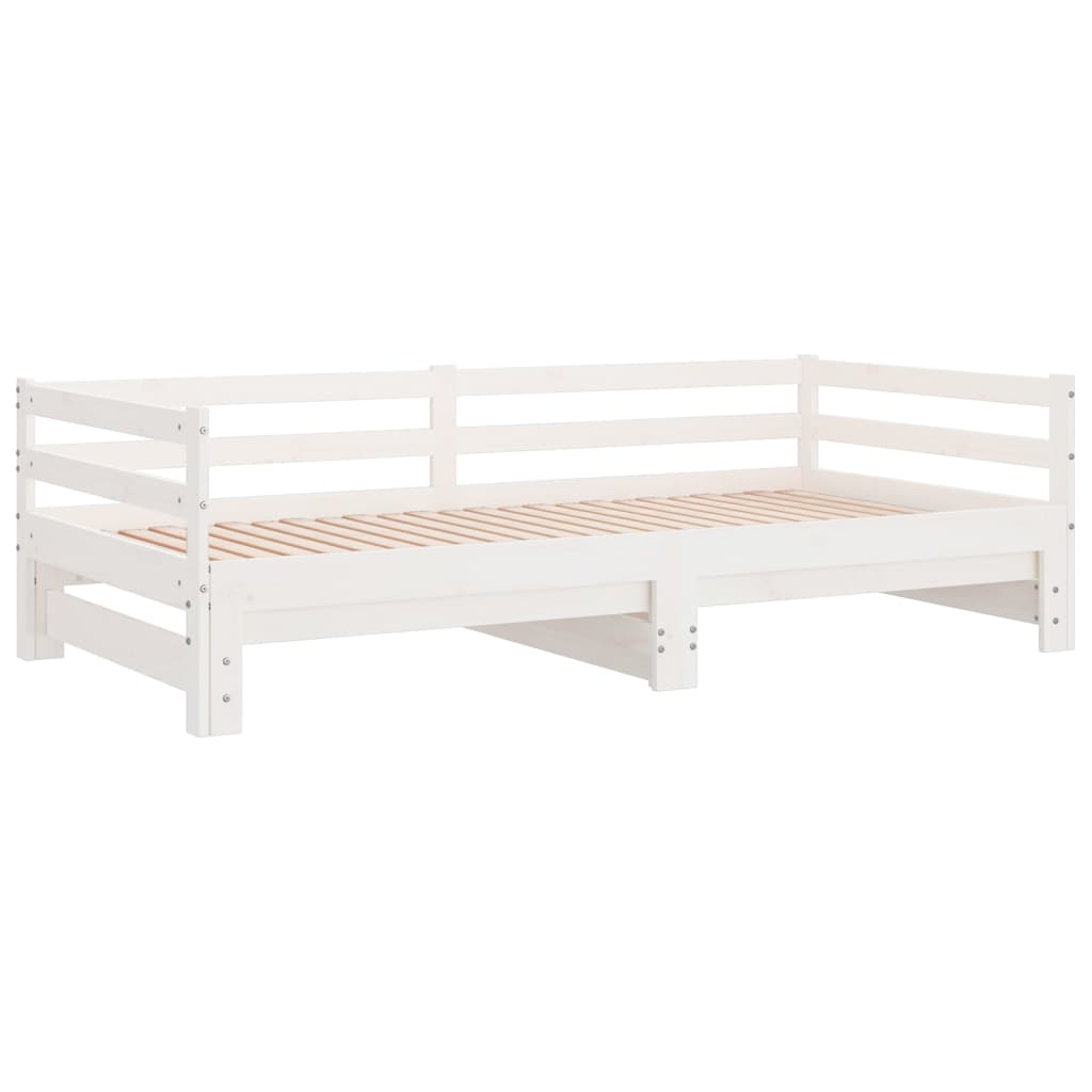 Day Bed | White | Solid pinewood | Single bed size | Convertible