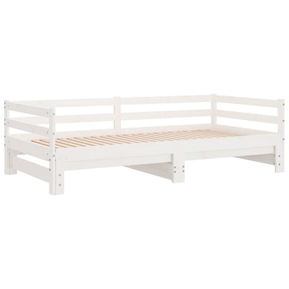 Day Bed | White | Solid pinewood | Single bed size | Convertible
