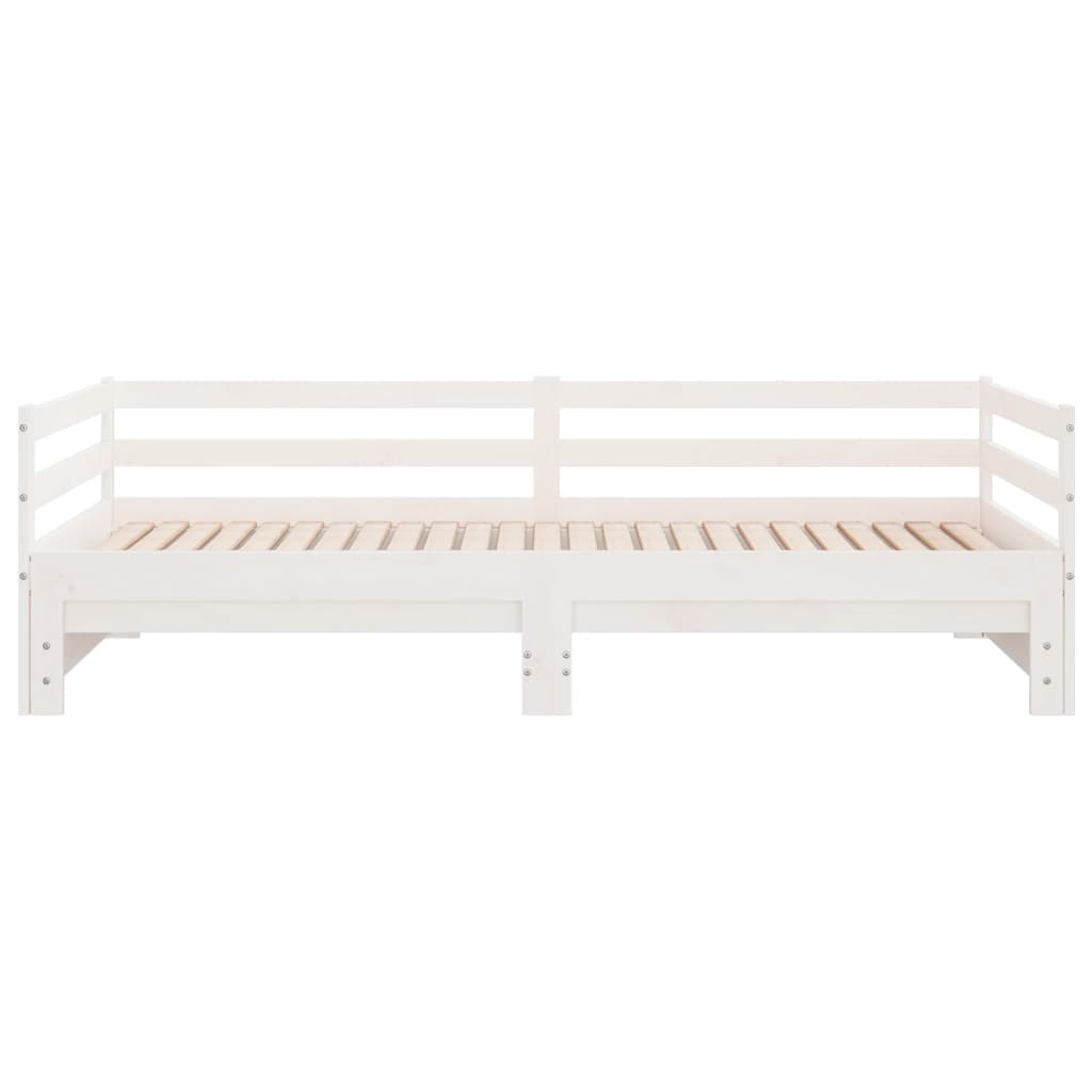Day Bed | White | Solid pinewood | Single bed size | Convertible