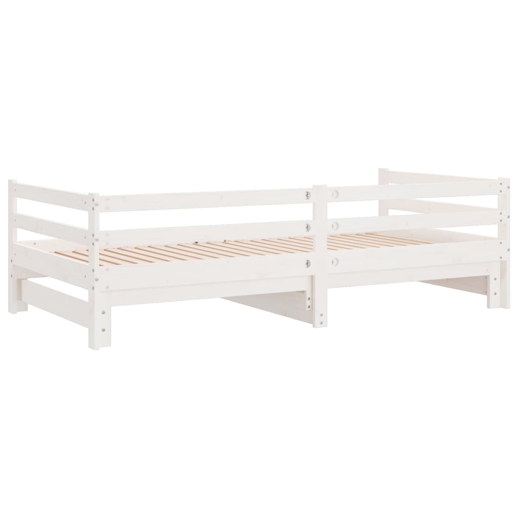 Day Bed | White | Solid pinewood | Single bed size | Convertible