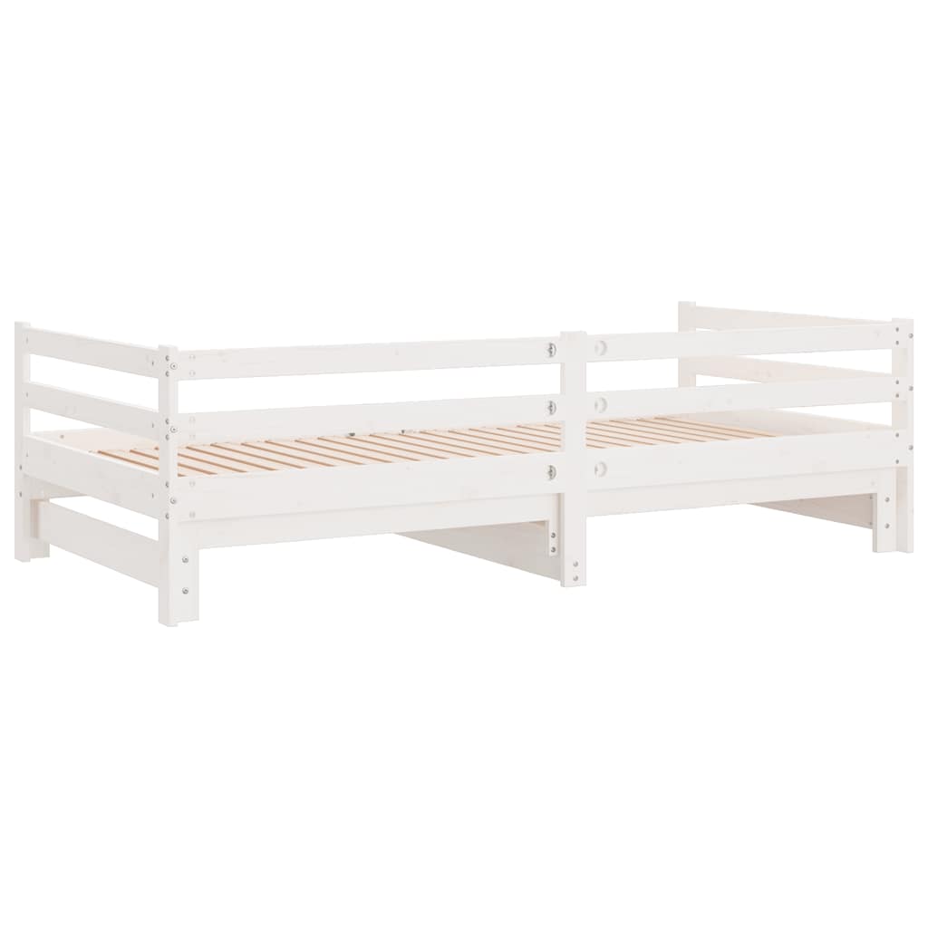 Pull-out Day Bed without Mattress White 2x(90x200)cm