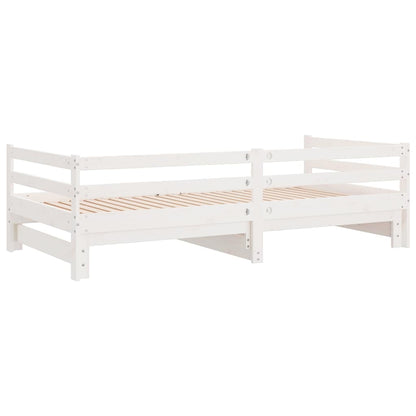 Pull-out Day Bed without Mattress White 90x200cm