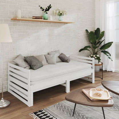 Day Bed | White | Solid pine wood | 2x