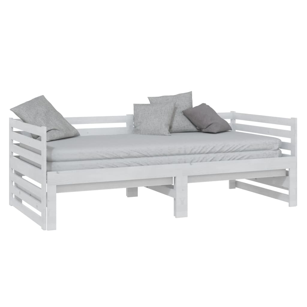 Day Bed | White | Solid pine wood | 2x