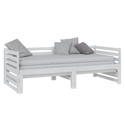 Day Bed | White | Solid pine wood | 2x
