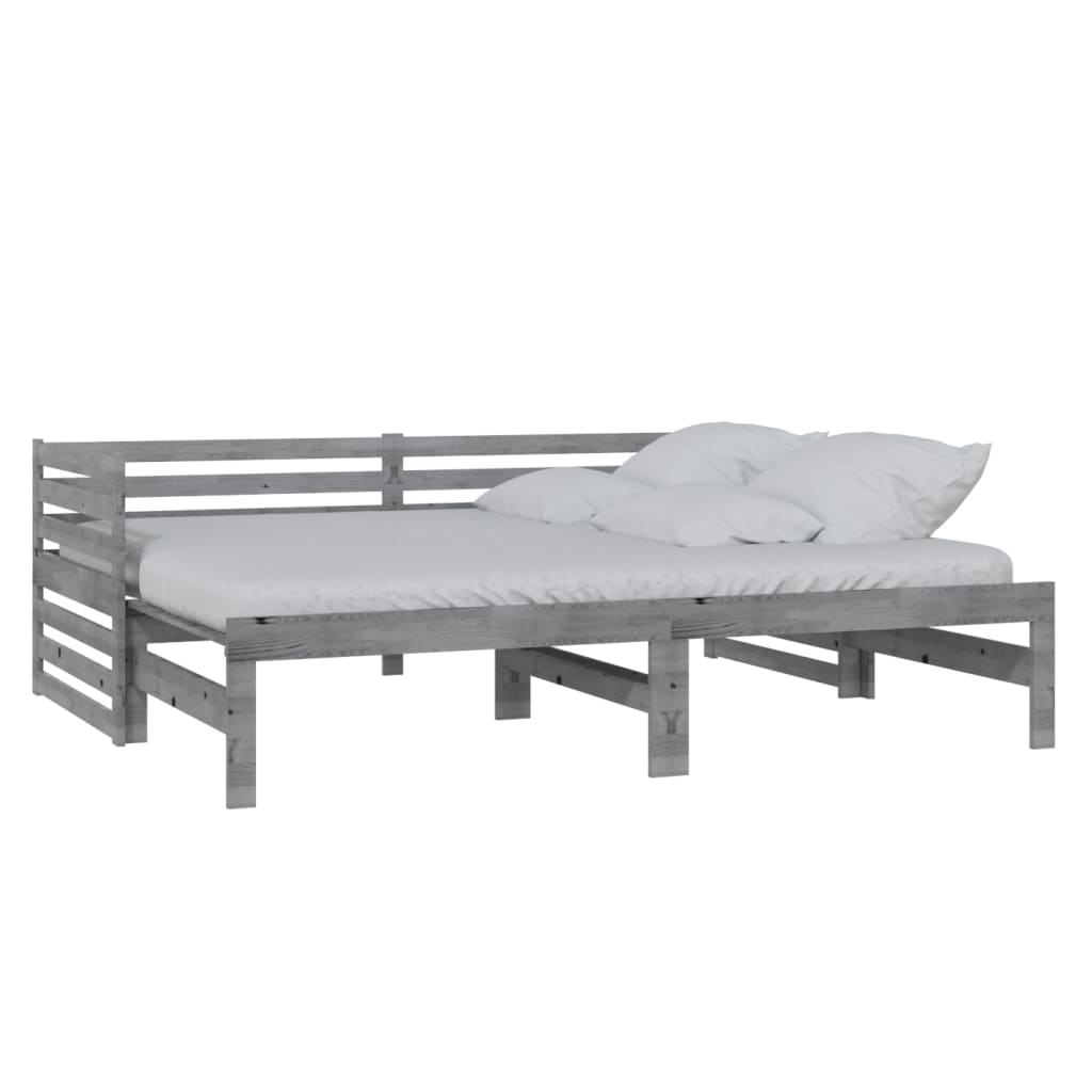 Day Bed | Grey | Solid Pinewood | 2x