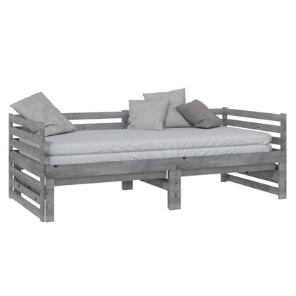 Day Bed | Grey | Solid Pinewood | 2x