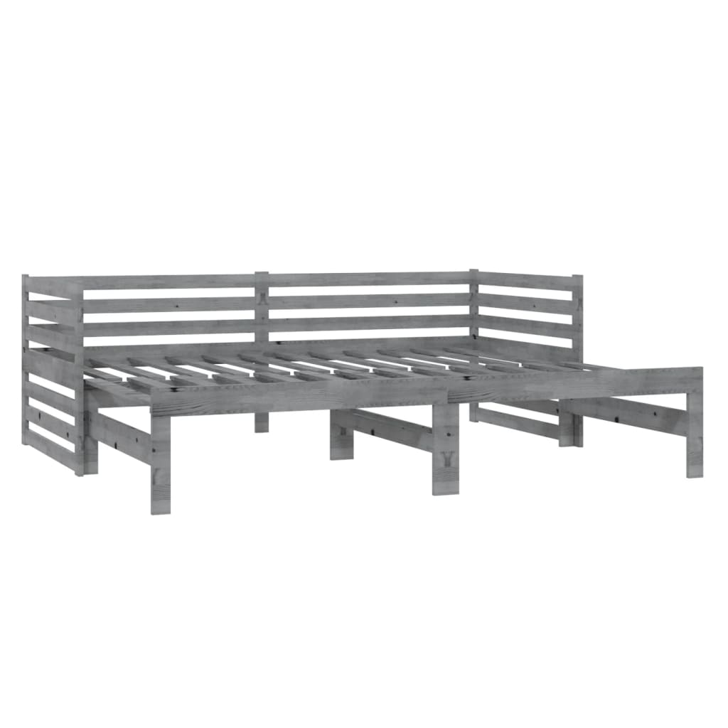 Day Bed | Grey | Solid Pinewood | 2x
