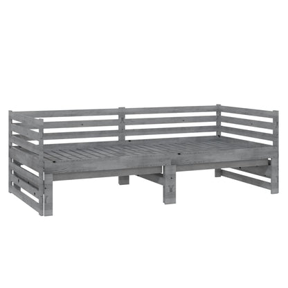 Day Bed | Grey | Solid Pinewood | 2x