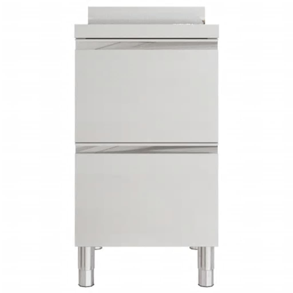 Commercial Kitchen Cabinets with 2 Drawers 2 pcs 50x60x96 cm