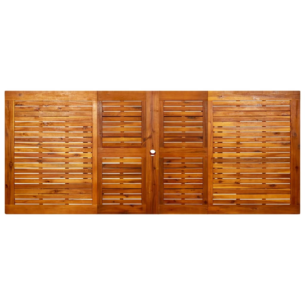 Garden Dining Table (160-240)x100x75 cm Solid Acacia Wood