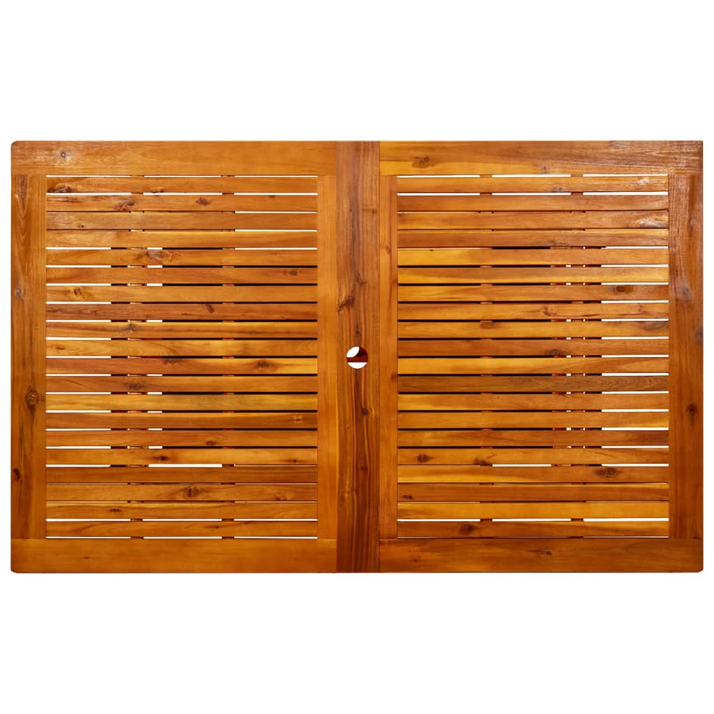 Garden Dining Table (160-240)x100x75 cm Solid Acacia Wood