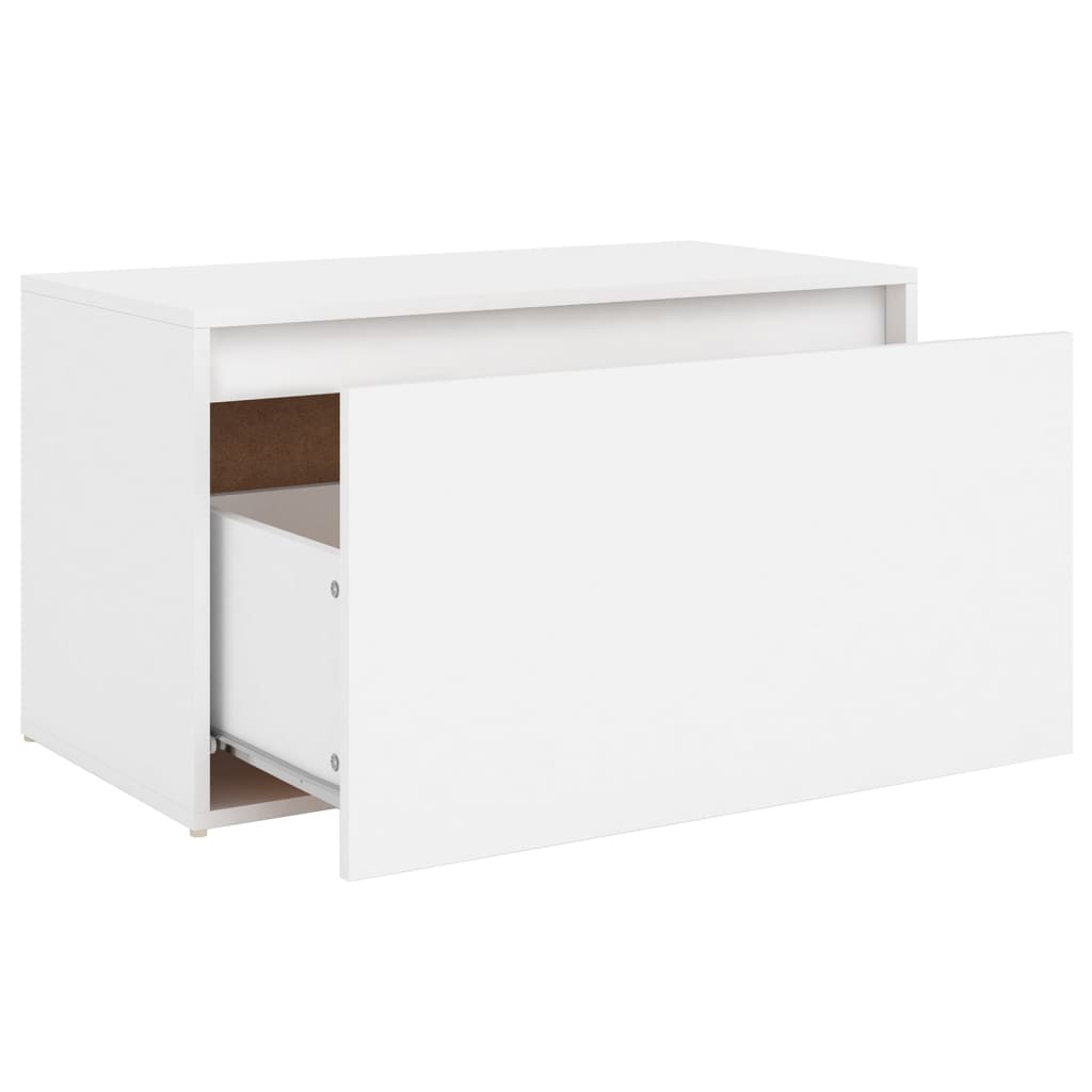 Bench | White | Engineered Wood | 80x40x45 cm | Bench | Rectangular