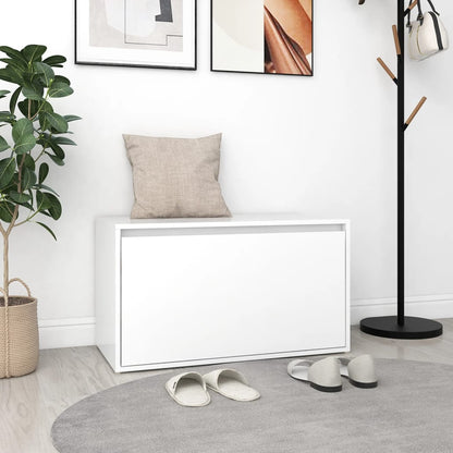 Bench | White | Engineered Wood | 80x40x45 cm | Bench | Rectangular