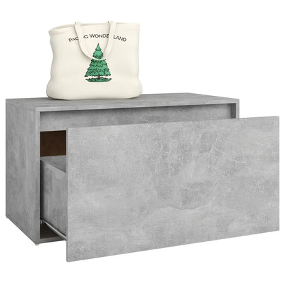 Bench | Concrete Grey | Engineered Wood | Compact | Entryway Bench