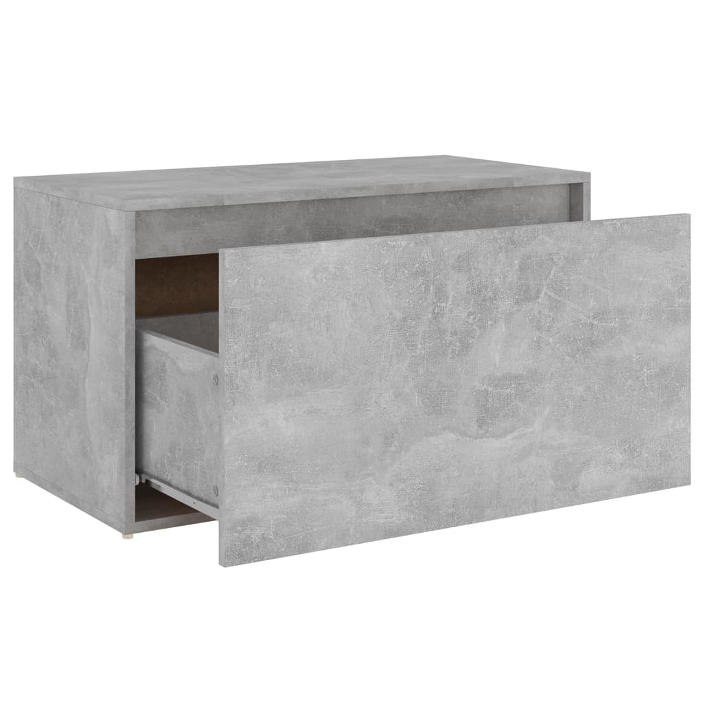 Bench | Concrete Grey | Engineered Wood | Compact | Entryway Bench