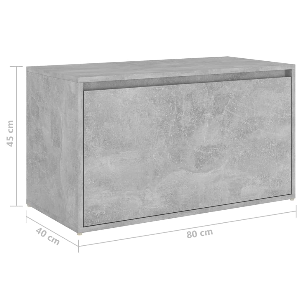 Bench | Concrete Grey | Engineered Wood | Compact | Entryway Bench