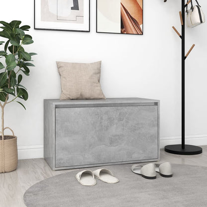 Bench | Concrete Grey | Engineered Wood | Compact | Entryway Bench