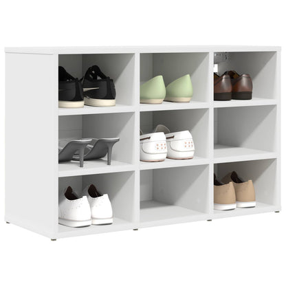 Shoe Cabinet with Shelf White 77.5 x 30 x 51 cm Engineered Wood