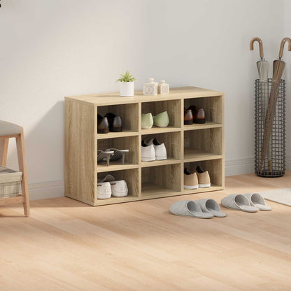 Shoe Cabinet 77.5 x 30 x 51 cm Engineered Wood Sonoma Oak