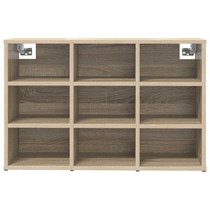 Shoe Cabinet 77.5 x 30 x 51 cm Engineered Wood Sonoma Oak