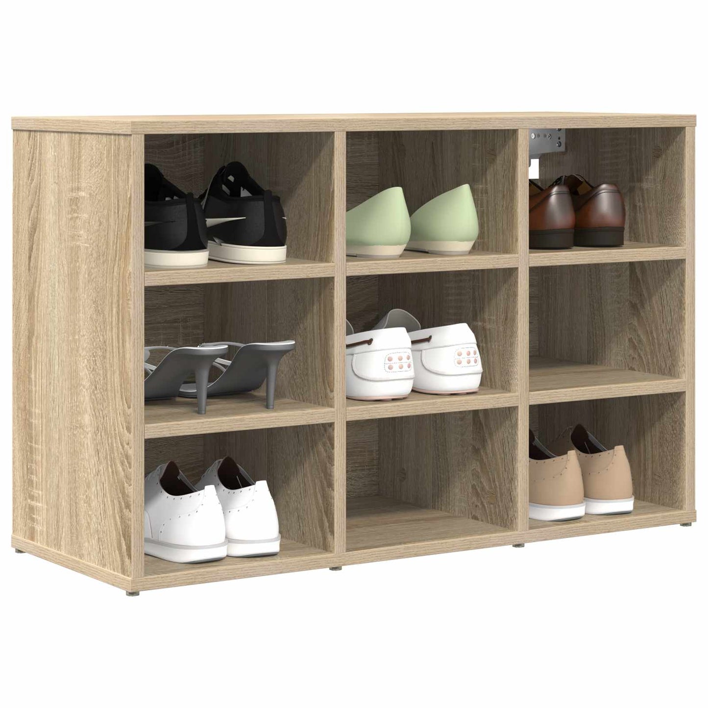 Shoe Cabinet 77.5 x 30 x 51 cm Engineered Wood Sonoma Oak